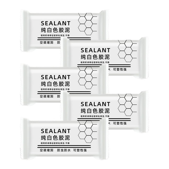 weibbin Pâte d'Étanchéité de Conduit Imperméable pour la Maison - Pâte de Silicone Malléable, Boue de Réparation Rapide pour Raccordement de Tuyau, Trou Mural, Trous de Climatisation