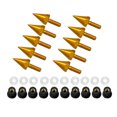 thumbnail image 3 of Pernos del parabrisas, tornillos de carenado M5 Tornillos de parabrisas de espiga de motocicleta Kit s Bicicletas Scooters Utiliza(Oro) Tornillos de la Spptty Accesorios para motos, 3 of 7