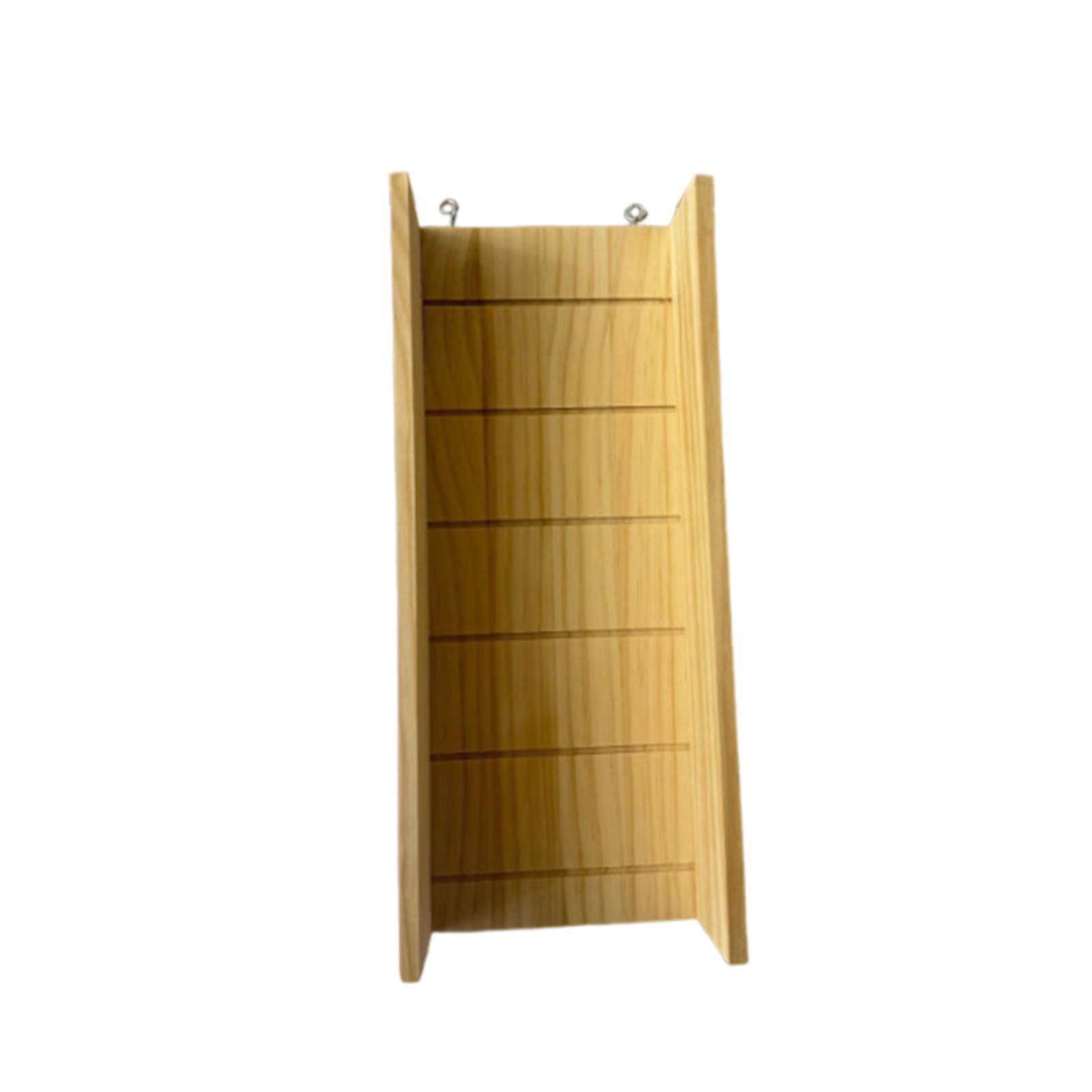 EHJRE Hamster Wooden Ladder Climbing Bridge Bridge Accessory Wooden Chew Stick Creative Climbing Toy Cage Decoration for Hamsters, Gerbils, Degus, And Ferre 35cmx18cmx16cm