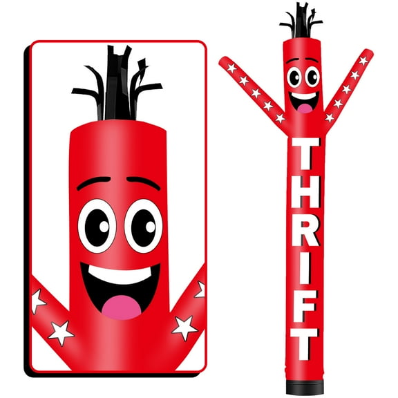 Thrift Inflatable Tube Man Wacky Wavy Dancing Guy for Outdoor Decoration Advertising Business Promotion (Blower Not Included)