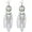 White, variant on Boho Long Enamel Feather Dangle Drop Statement Stud Earring for Women Bohemian Ball Beaded Turquoise Tassel Dangling Link Piercing Fish Hook Earrings Ethnic Style Vintage Jhumka Jhumki Party