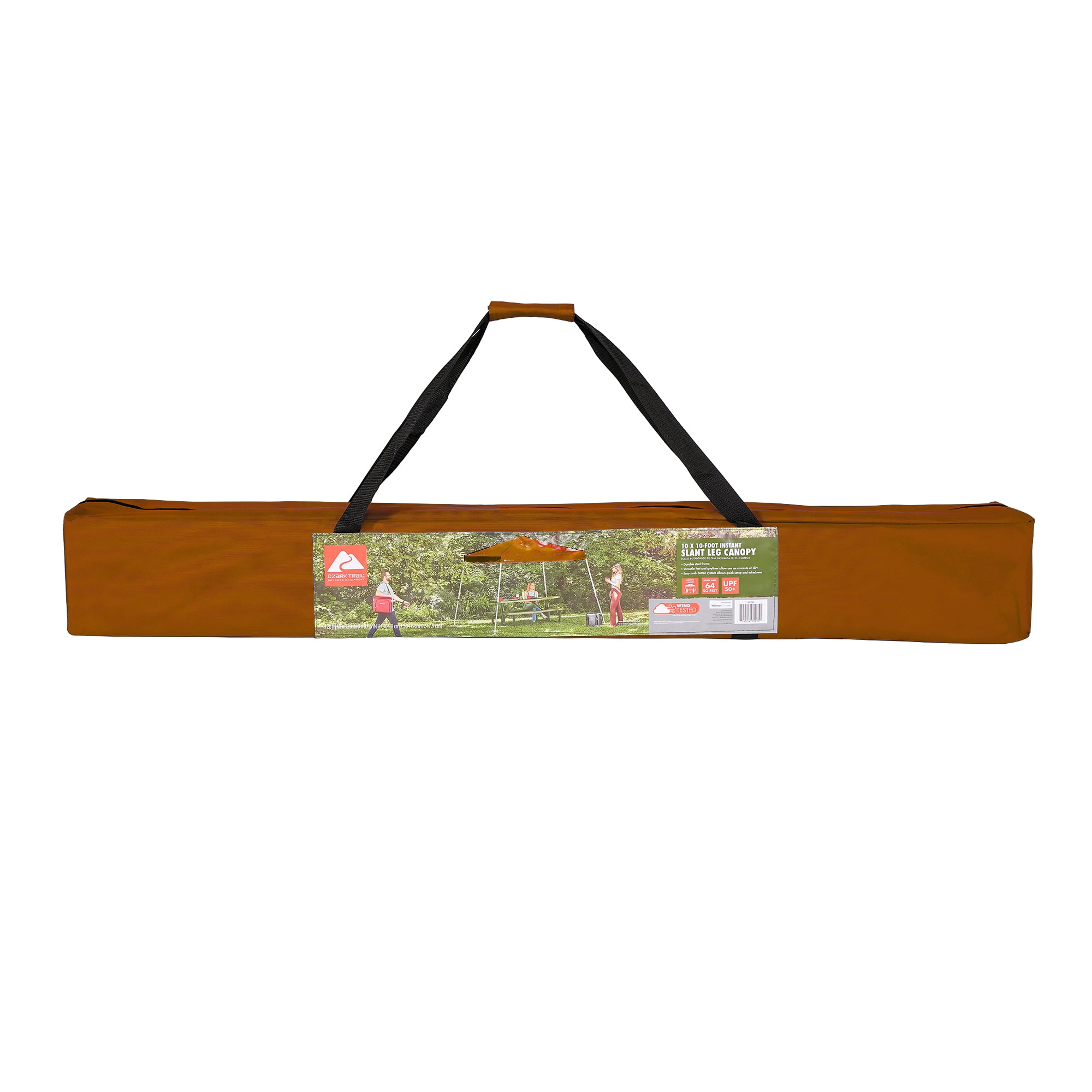 Free Shipping! Ozark Trail Canopy, 10x10 Feet Instant Slant Leg
