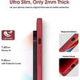 thumbnail image 4 of Liquid Silicone Case for iPhone 14, [True Liquid Silicone] [Anti Fingerprint] 4 Layer Phone Case Protective Cover, Full Coverage Around Camera & Built-in Microfiber, 6.1", Red, 4 of 15