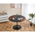 thumbnail image 2 of 47.2inch Tulip Round Table For Dining, Office, Coffee - & Metal Build 120x120x74cm Stable, Fashionable, Simple Assembly Required Dining Table, Office 120x120x74cm Easy To Assemble Furniture Option, 2 of 5