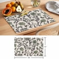 thumbnail image 6 of Sage Green Leaf Placemats Set of 4 Vintage Farmhouse Boho Pastoral Tribal Place Mats Indoor Wipeable Table Mats Washable Cloth Dining Table Placemats for Kitchen Holiday Party Home Decor 13x19 Inch, 6 of 9