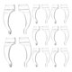 thumbnail image 4 of 10 pares de almohadillas de silicona antideslizantes para gafas de 5 mm (transparentes), 4 of 6