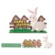 thumbnail image 5 of Advancent Conejo de Pascua Adorno festivo Pintado a mano Aspecto de moda Huevo de Muebles de Conejito Decoración Fiesta Kits de decoración para fiestas conejo gris, 5 of 6