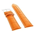 thumbnail image 2 of 20MM NEW LEATHER BAND STRAP FOR ROLEX WATCH DATE DATEJUST ORANGE WHITE STITCH, 2 of 2