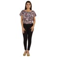 thumbnail image 5 of Moomaya Womens Printed Tops For Women Short Sleeve Flared Top Blouse, 5 of 8