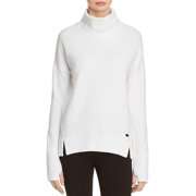 DKNY Women's Turtleneck Sweatshirt White Size Small