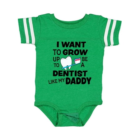 

Inktastic I Want to Grow Up to Be a Dentist Like My Daddy Gift Baby Boy or Baby Girl Bodysuit