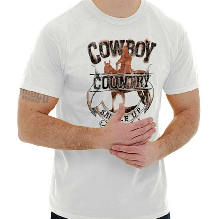Cowboy Country Saddle Up Horse Western USA T Shirt