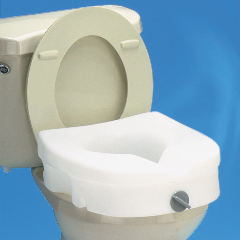 Buy Carex EZ Lock Raised Toilet Seat, Adds 5 Inches to Toilet Height, Elderly and Handicap