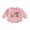 Pink, variant on YASUTNKS Baby Girl Easter Romper Long Sleeve Crew Neck Bunny Letter Embroidery Bodysuit Newborn Outfit