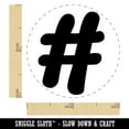 thumbnail image 2 of Hashtag Number Sign Self-Inking Rubber Stamp Ink Stamper - Dry Pad (No Ink) - Mini 1/2 Inch, 2 of 7