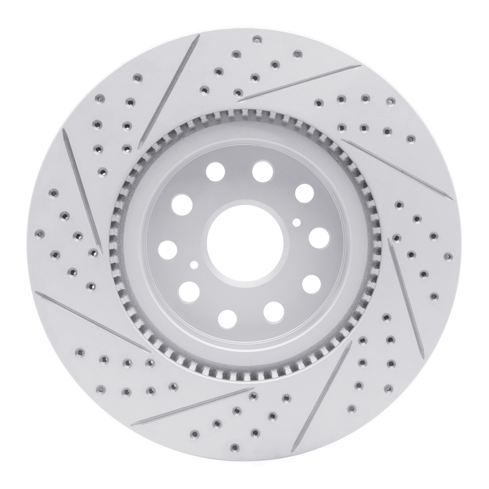 Dynamic Friction Company 830-75017R DFC Geoperformance Rotor - Drilled and Slotted
