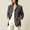 Gray, variant on Hueook 2026 Suede Blazers for Women Business Casual Ladies' Casual Fashion Lapel with Pocket Buttons Long Sleeve Brown S