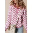 thumbnail image 6 of Redhotype Chic Plaid V-Neck Sweater: Cozy & Stylish!, 6 of 8