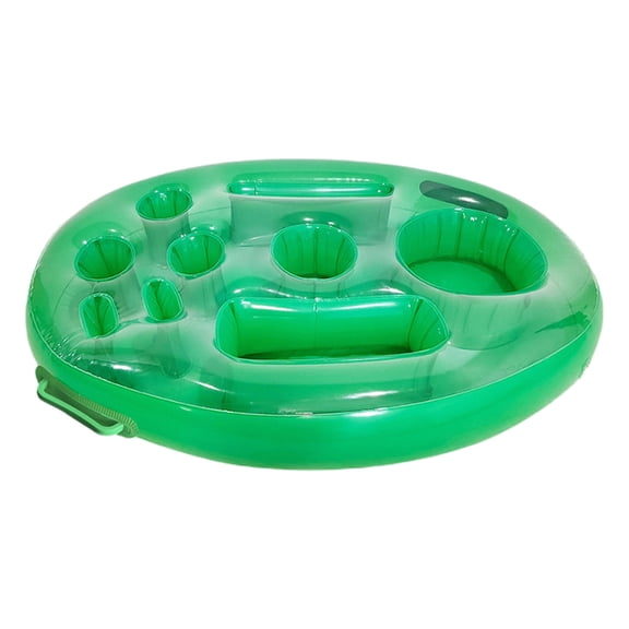 Naxoaeo Inflatable Floating Drink Holder for Pool - Drink Float bar floaties for adults to hold Beer Can, Cup or Wine Bottle in Hot Tub, Swimming Pool, Lake or Boat