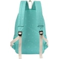 thumbnail image 5 of Roffatide Anime Sumikko Gurashi Game White Bear Tonkatsu Print Casual Backpack Green Canvs Schoolbag, 5 of 7