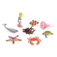 thumbnail image 2 of Uandme 8 Uds figuras de animales marinos figuras de animales en el océano realistas juego de juguetes para decoración de pasteles para niños, 2 of 5
