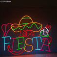 thumbnail image 2 of Glowneon Let's Fiesta Neon Sign, Fiesta Mexican Restaurant Wall Decor, 2 of 5