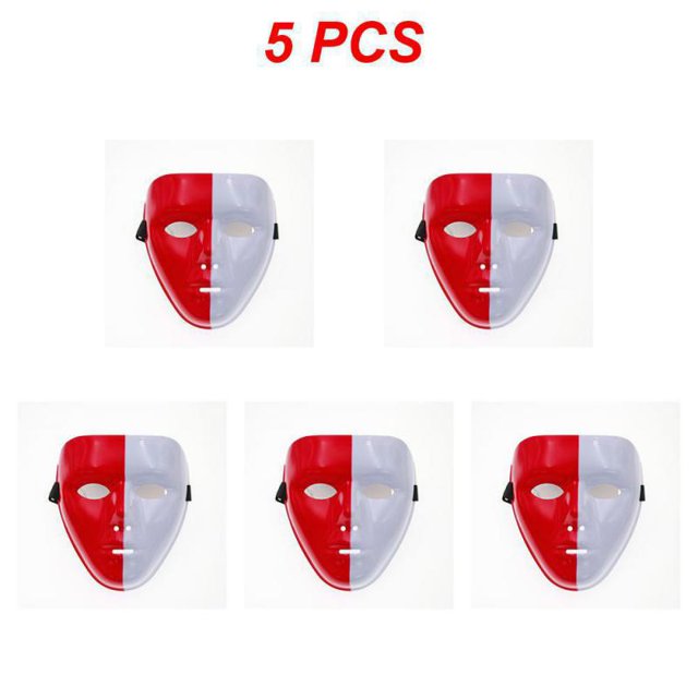 1 / 15 Uds máscara Retro máscara Simple llamativa máscaras de Halloween máscara de mascarada Material de alta calidad máscara pintada de plástico