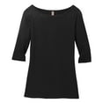 thumbnail image 5 of Mafoose Women 3/4-Sleeve Tee Female T-Shirt Jet Black S, 5 of 6