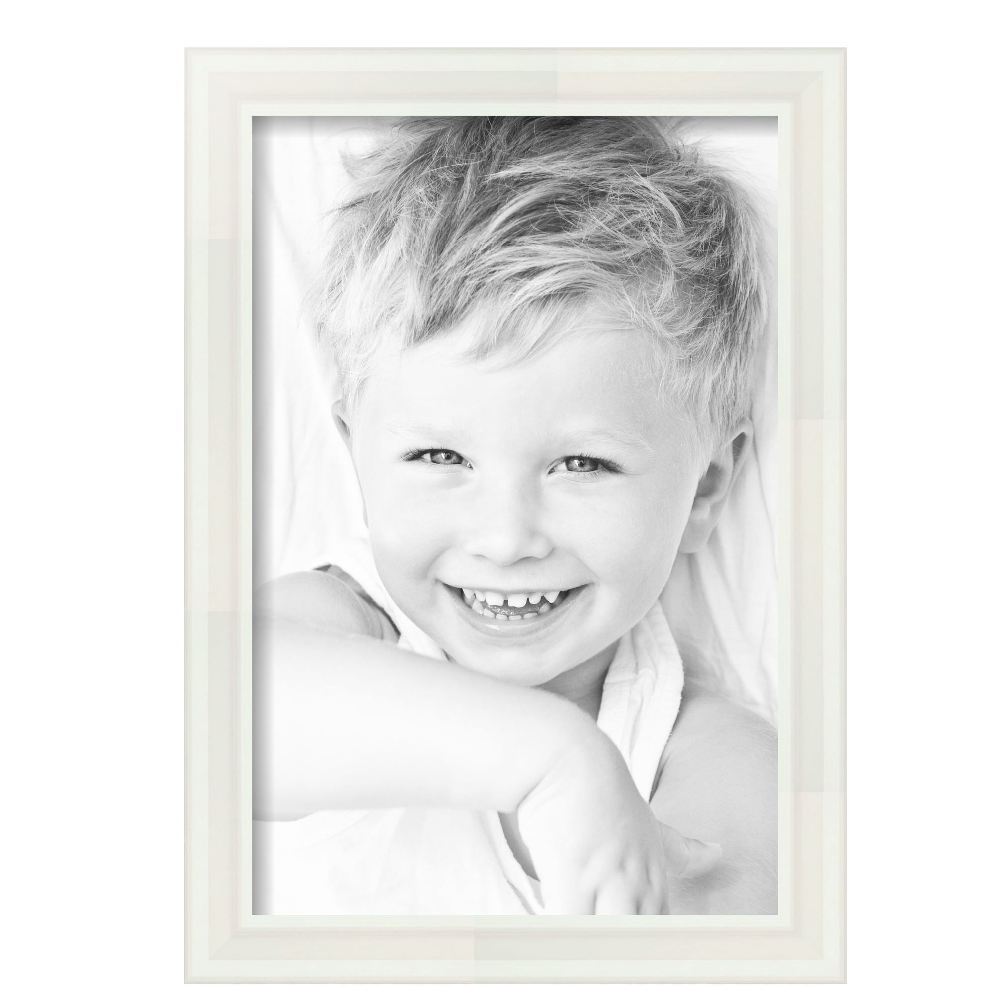 ArtToFrames 12" x 18" White Picture Frame, 12x18 inch White MDF Poster Frame (WOM-4332),  Pack