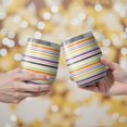 thumbnail image 2 of Modern 12oz Stainless Steel Insulated Wine Tumbler with Lid and Straw – Double Wall Vacuum Mug for Hot & Cold Drinks, 304 Steel Interior, Sweat-Free Design, 2 of 5