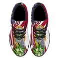 thumbnail image 2 of Florida Mockingbird and Orange Blossom Flower Shoes Sneakers Black Size 5, 2 of 7