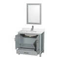 thumbnail image 3 of Wyndham Collection Wcs141436s-Qtz-Unsm24 Sheffield 36" Free Standing Single Basin Vanity, 3 of 7