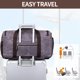 thumbnail image 4 of Bolsa de viaje SHENHU Weekender con compartimento para zapatos, color gris, 4 of 8