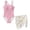 Cartoon Rabbit Flower Pink White, variant on SEANATIVE Girls One-Piece Swimsuits with Mesh Cover-up Skirt One-Piece Bathing Suits Back Cutout Stylish Stretch Swimwear for Kids Teenagers, Size 7-8, Floral Cross Pattern Pink
