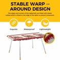 thumbnail image 4 of Roses Valentine's Day Table Cloths for 8 Foot Rectangle Tables, Love Heart Romantic Roses Floral Patio Waterproof Elastic Fitted Tablecloths, Washable Rectangular Table Cover for Camping, 4 of 8