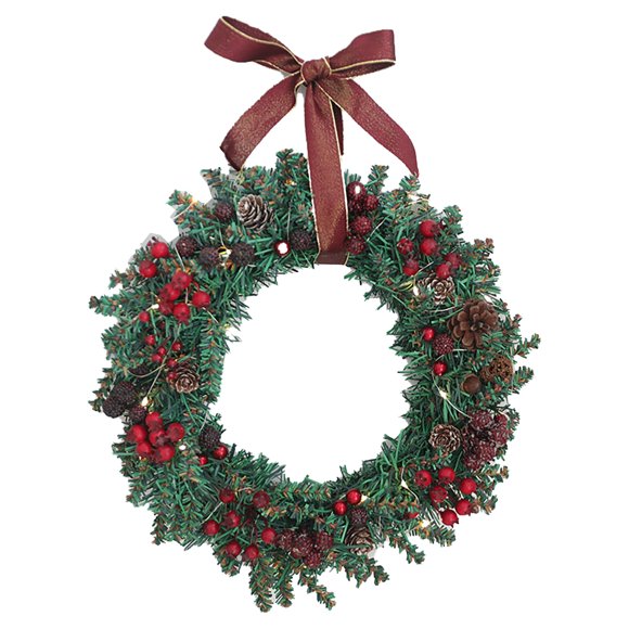TIELUTT Natures Floral Wreath Spring Home with Fresh Cut Snowflake Wreaths for Front Door Advent Wreath Craft for Kids Twig Wreath Form Outdoor Christmas Lighted Wreath outside Wreaths for Christmas