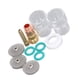 thumbnail image 2 of Pistola de soldar Junta tórica verde, 11 piezas Accesorios para pistola de soldar Antorcha de soldadura Pinza de copa de vidrio Pistola de soldadura Tig Lente de gas Eficiencia maximizada NikouMX herramienta, 2 of 8