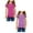 Purple 1PCS & Hot Pink 1PCS, variant on TSADFHJI 2 Pack Fall Clothing Girls Shirts Size 8/10 Knot Tunic Button Short Girls Sleeve Tshirt Casual Tops Front Blouse Tee Kids Girls Tops