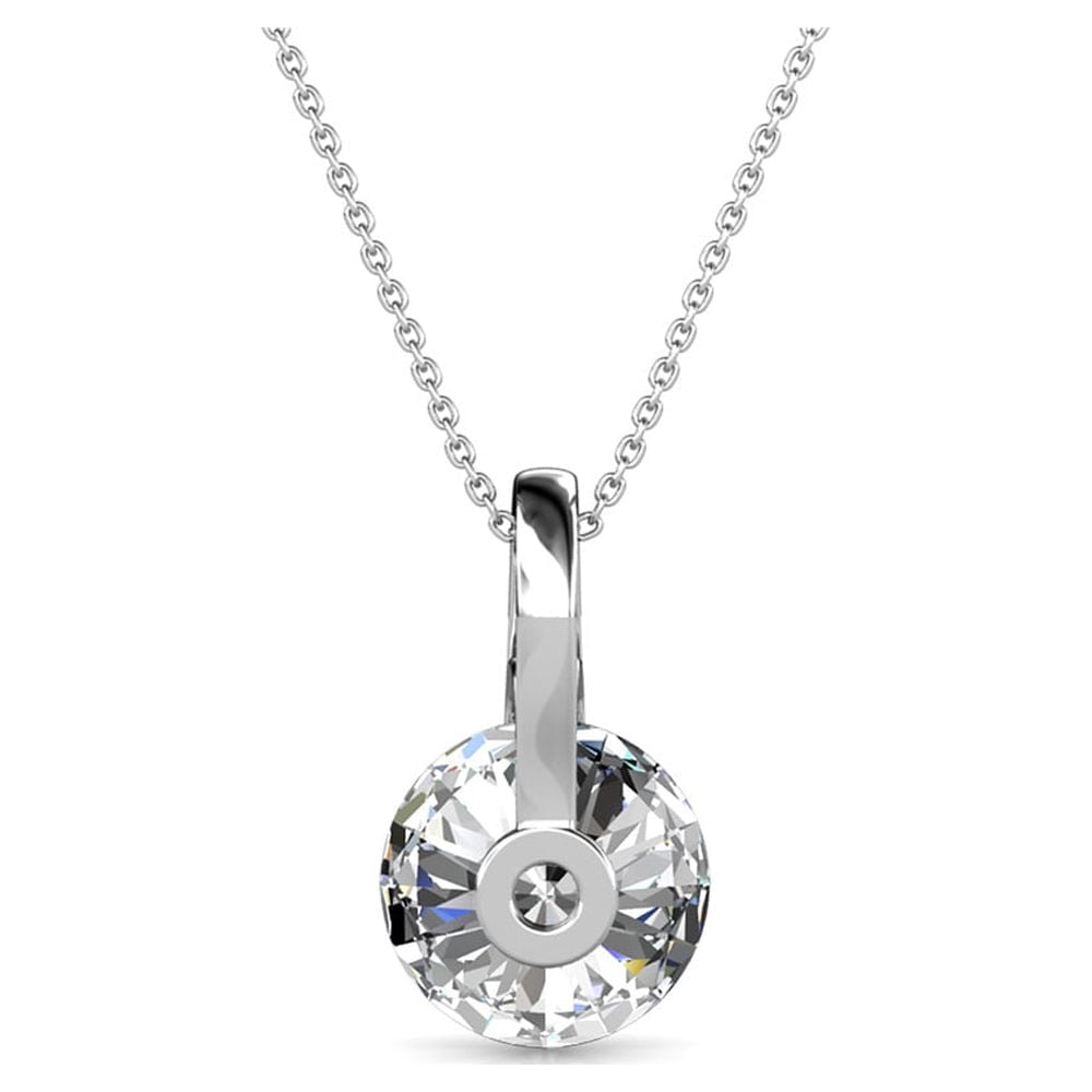 Cate & Chloe Mckayla 18k White Gold Plated Silver Jewelry Set with Swarovski Crystals Gift for Women