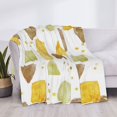 thumbnail image 6 of YFYANG Lightweight Warm Flannel Blanket, Watercolor Abstract Geometric Graffiti Throw Blanket for Bed, Sofa, Travel, Camping, 40"x30", 6 of 7