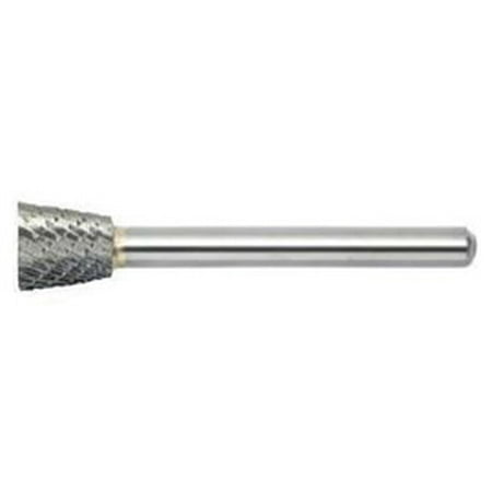 

Radnor SN-4L6DC 1/2 X 1/2 Inverted Cone Shape Double Cut Carbide Burr (5 Pack)