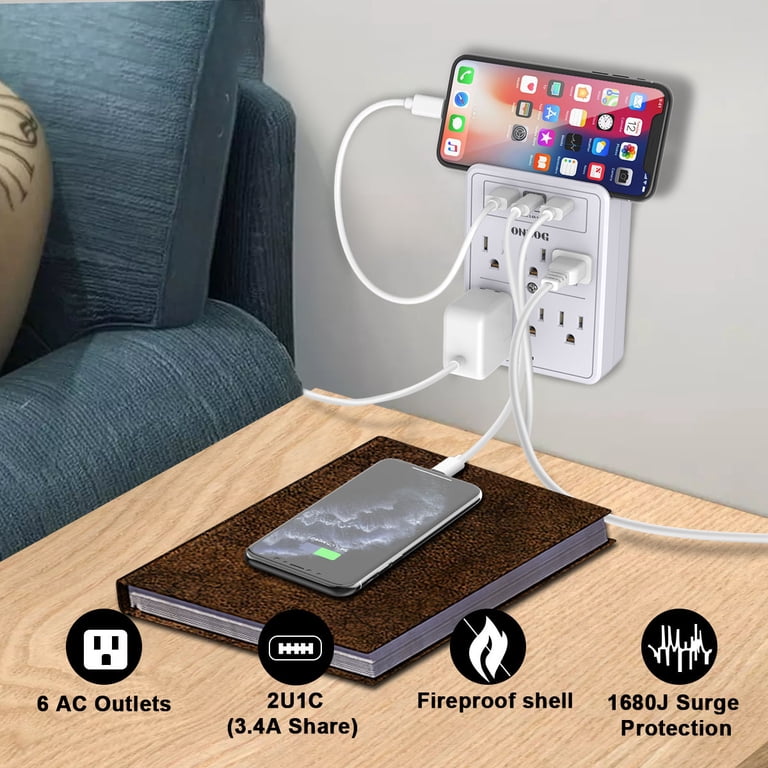 ONDOG Multi Plug Outlet with Surge Protection photo 4