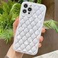 thumbnail image 5 of Cute Compatible with iPhone Diamond Case, Luxury Sparkle Bling Glitter Rhinestone Sturdy Hard PC Back + Soft TPU Edge Protective Phone Cases (White,11 Pro Max), 5 of 11