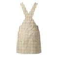 thumbnail image 5 of FYDUU Kids Girls Sleeveless Plaid Overalls Dress with Pocket Adjustable Strap Suspender Dresses Casual Knee-Length Fall Clothes 4-5 Years, 5 of 7