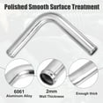 thumbnail image 3 of OD 1.25" Leg Length 6" Car Aluminum Alloy Tube Intercooler Pipe 90 Degree Bend Elbow Air Intake Tubing, 3 of 6