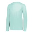 thumbnail image 2 of Augusta Sportswear 2795.83D.2XL Attain Wicking Long Sleeve T-Shirt, Seafoam - 2XL, 2 of 3