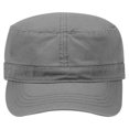 thumbnail image 2 of Military Hat-Garment Washed Superior Cotton Twill, Charcoal Gray, 2 of 3