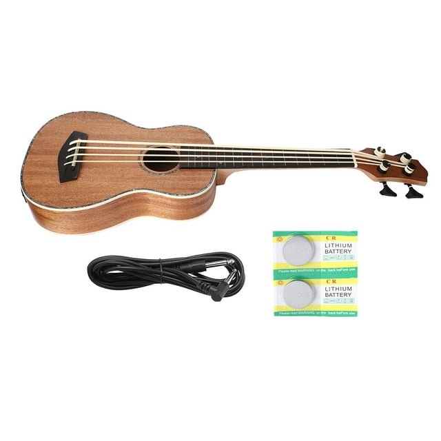 Oubit Guitare Électrique, Guitare Mini Sapele Électrique 30 Pouces Guitare Rétro Performance Solide