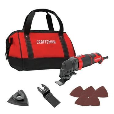 Restored Craftsman CMEW401R 3 Amp Corded Electric Oscillating Tool Kit (Refurbished)