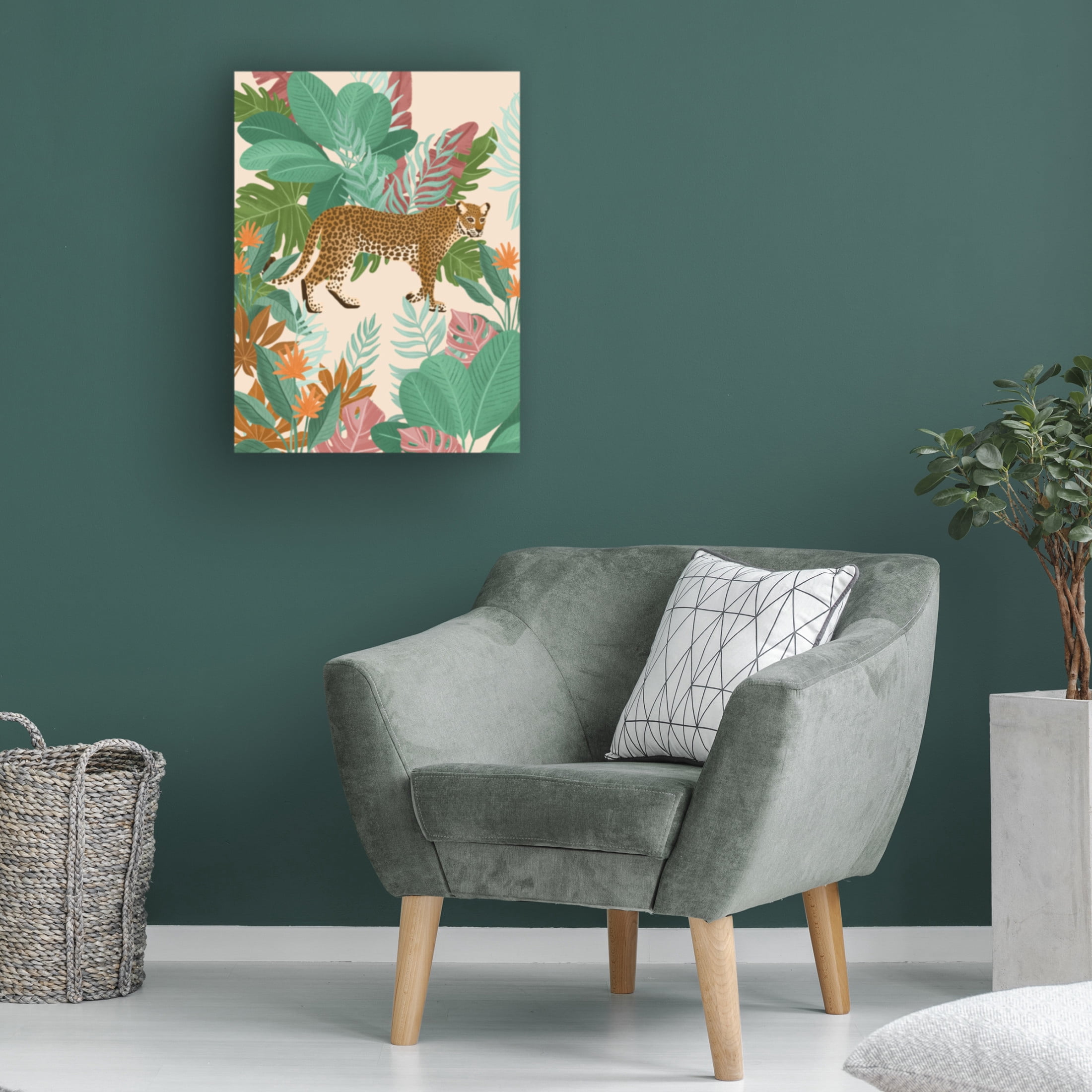 Trademark Fine Art Goed Blauw  Botanic Paradise Canvas Wall Art